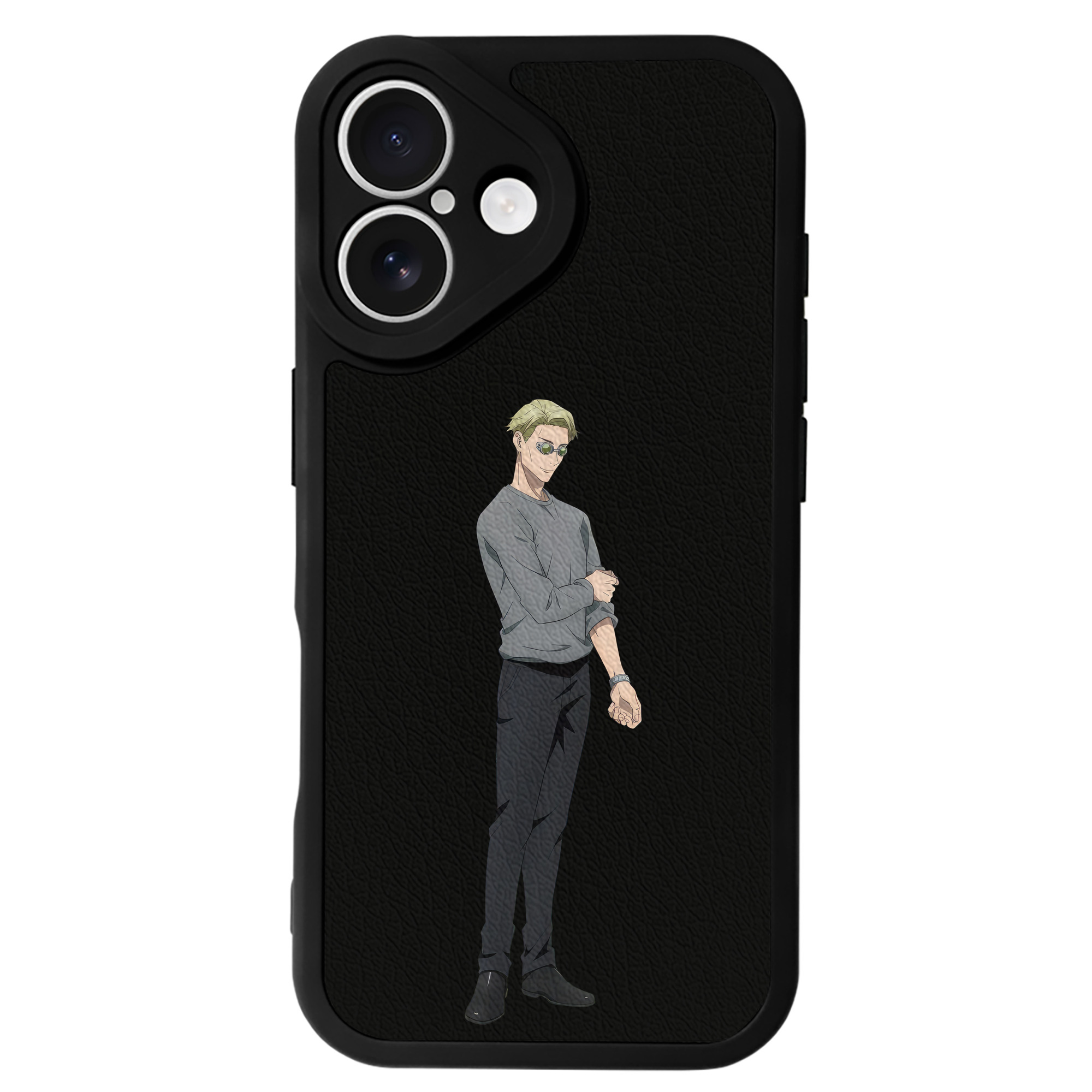 （画像用） 呪術廻戦 Jujutsu Kaisen 【iPhone 16シリーズ対応】シリコンスマホケース（レザー調） 材質：シリコン